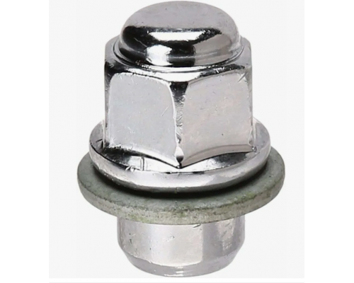 Гайка колеса M12x1.5 короткие с шайбой D 30mm / под ключ=21мм Toyota, Daihatsu, Lexus, Mitsubishi
